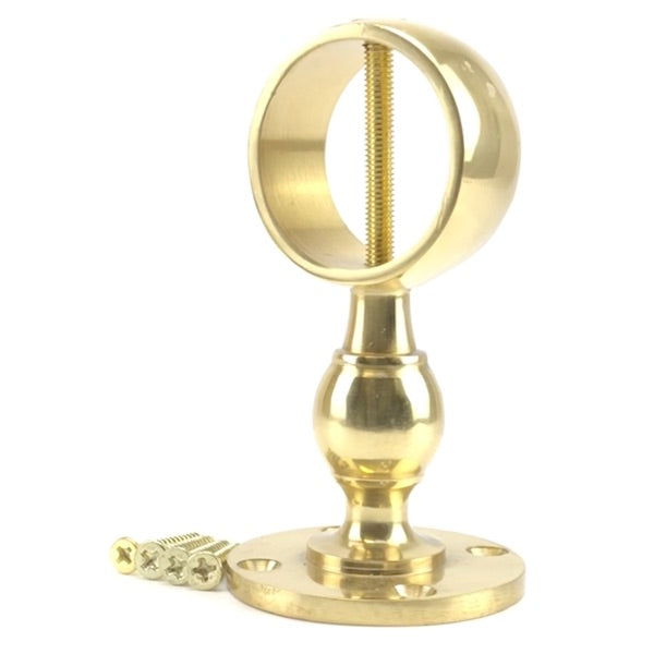Polished Brass Standard Hardrail Brackets Decking Rope Fitting
