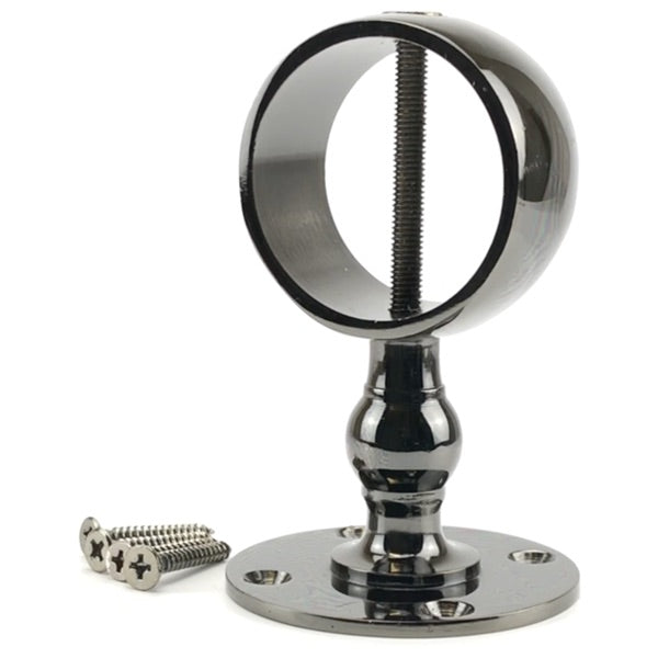 Gun Metal Black Low Profile Hardail Brackets Decking Rope Fitting