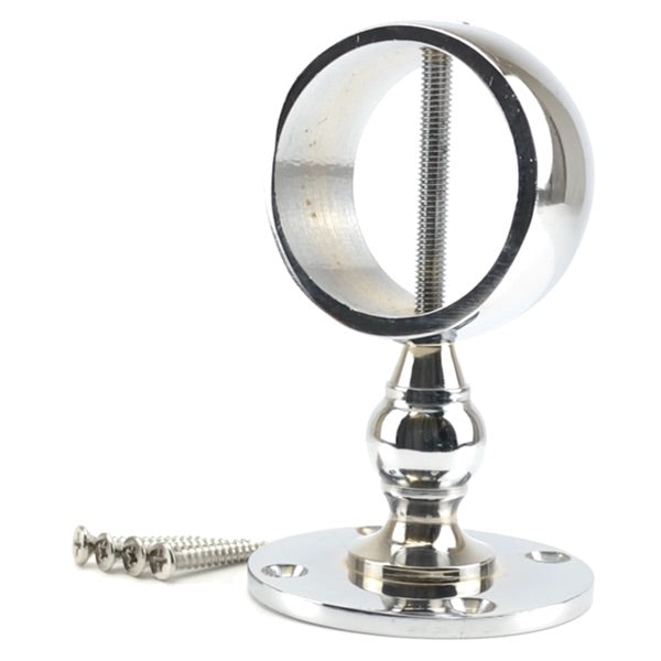 Polished Chrome Low Profile Hardail Brackets Decking Rope Fitting