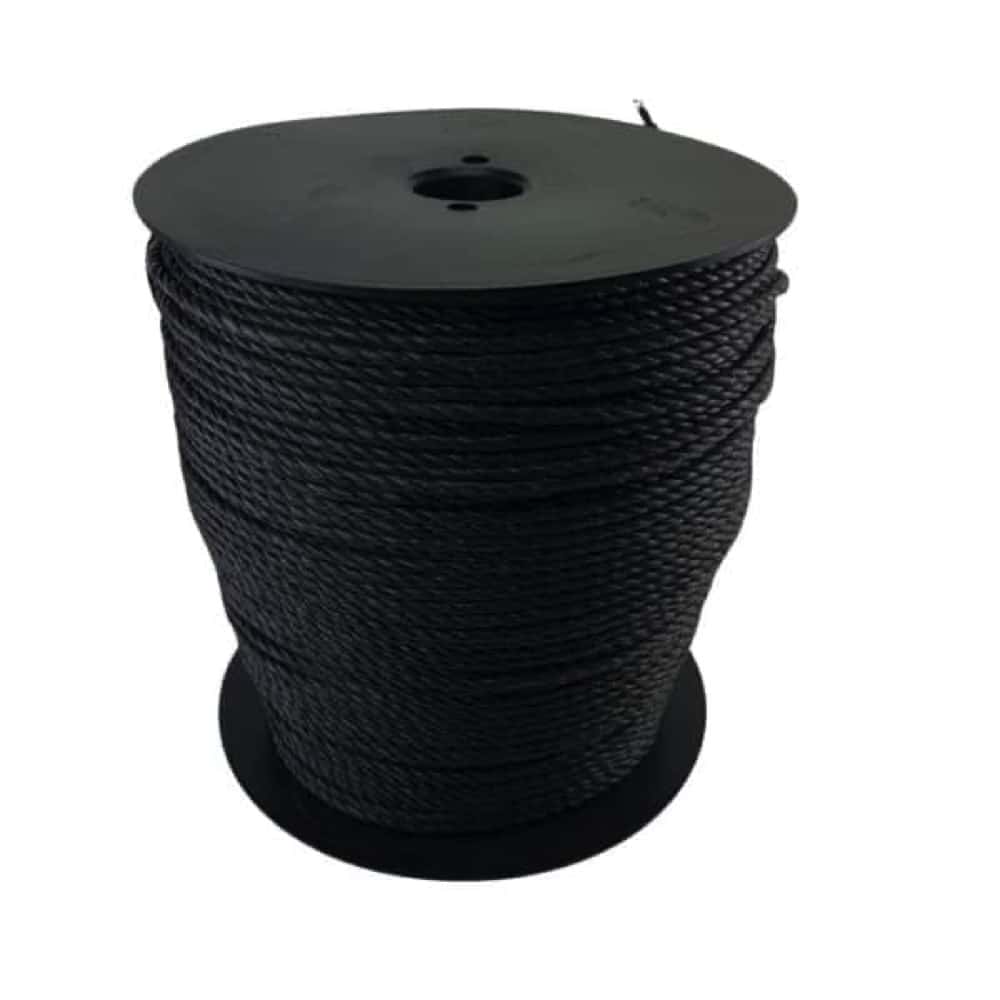 Black Polypropylene Tie Down Rope