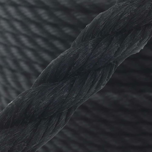 Black Staplespun Decking Rope