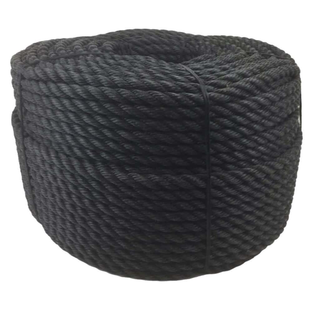Black Staplespun Decking Rope