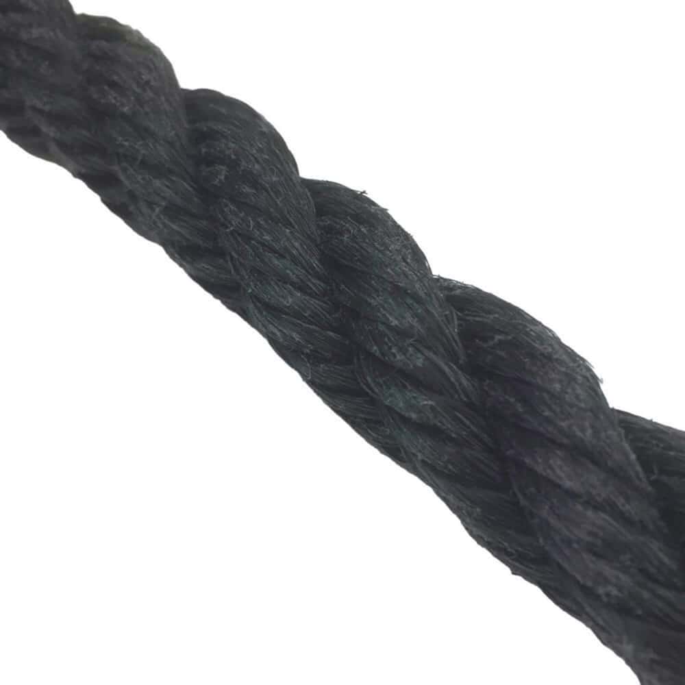 Black Staplespun Decking Rope