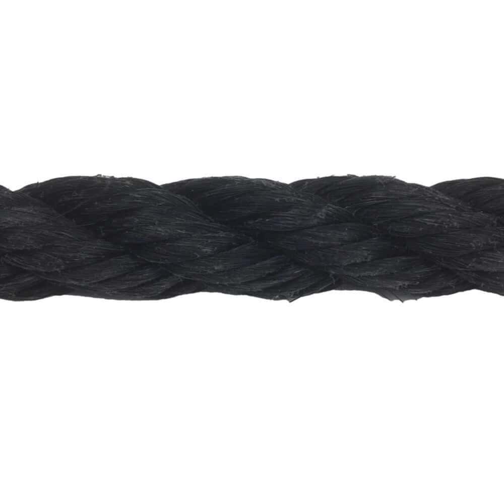 Black Staplespun Decking Rope