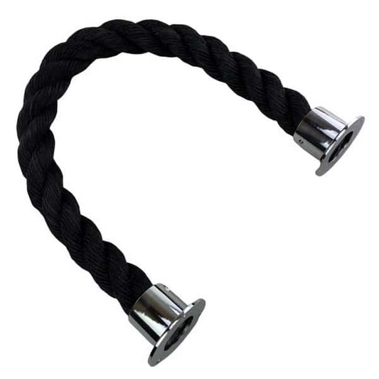 Black Staplespun Decking Rope Balustrade With Cup Ends