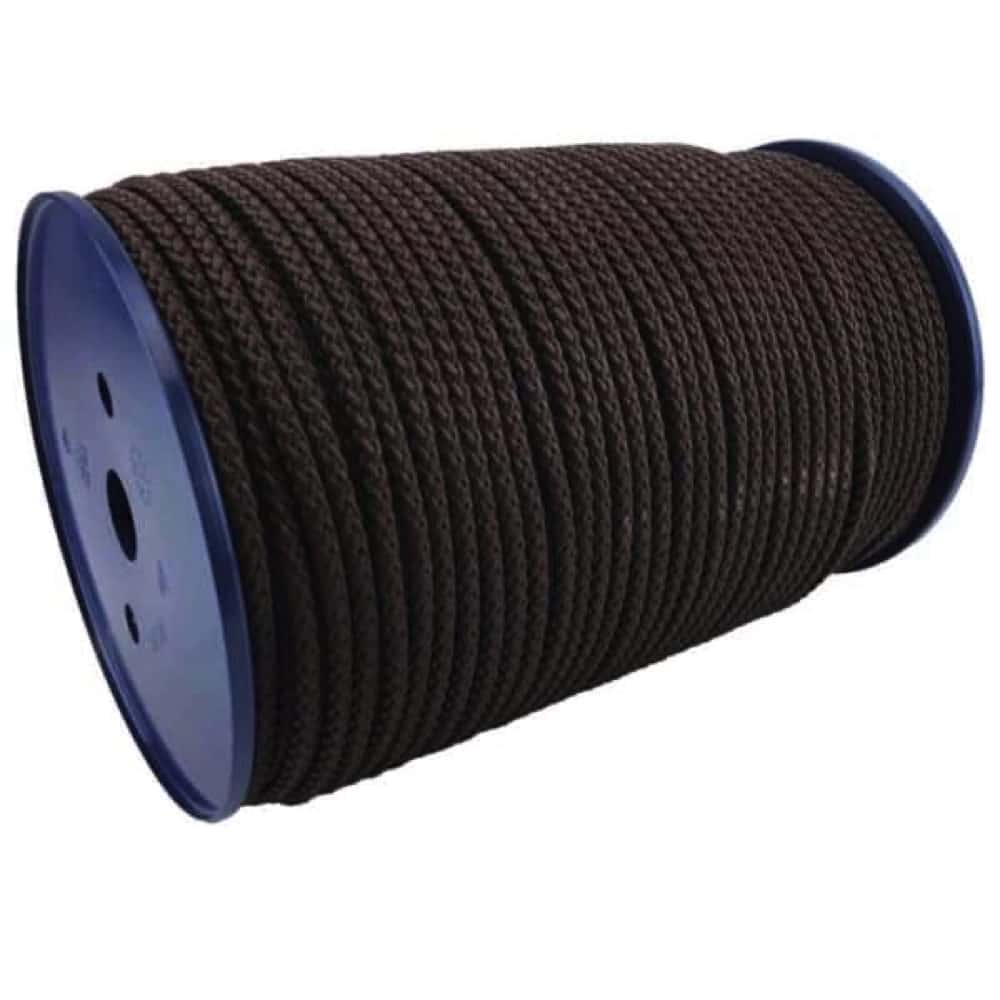 Brown Braided Polypropylene Tie Down Rope
