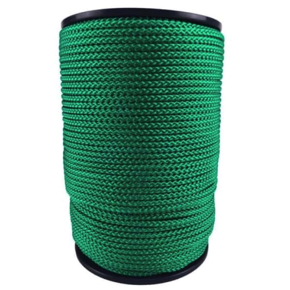 Emerald Green Braided Polypropylene Tie Down Rope