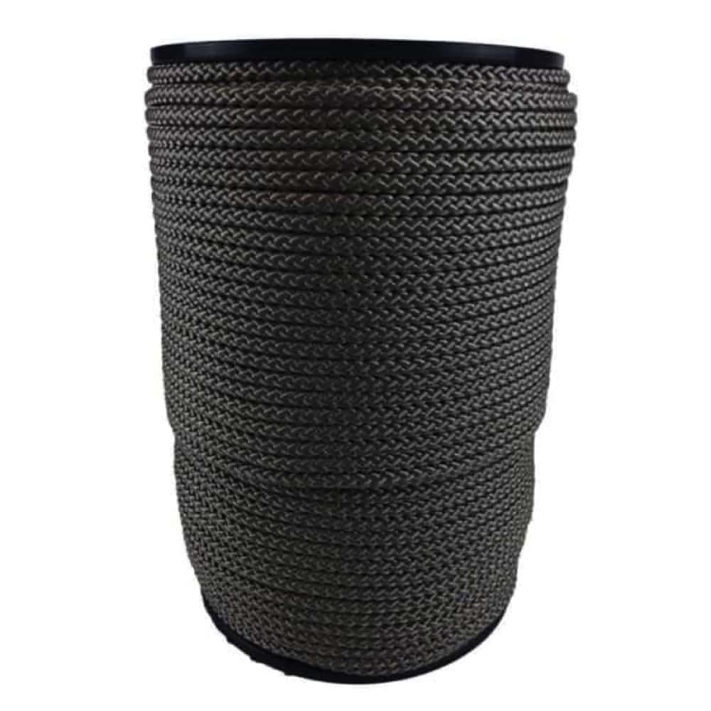 Grey Braided Polypropylene Tie Down Rope