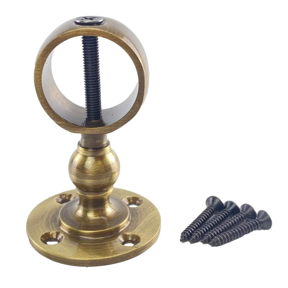 Antique Brass Low Profile Hardail Brackets Decking Rope Fitting