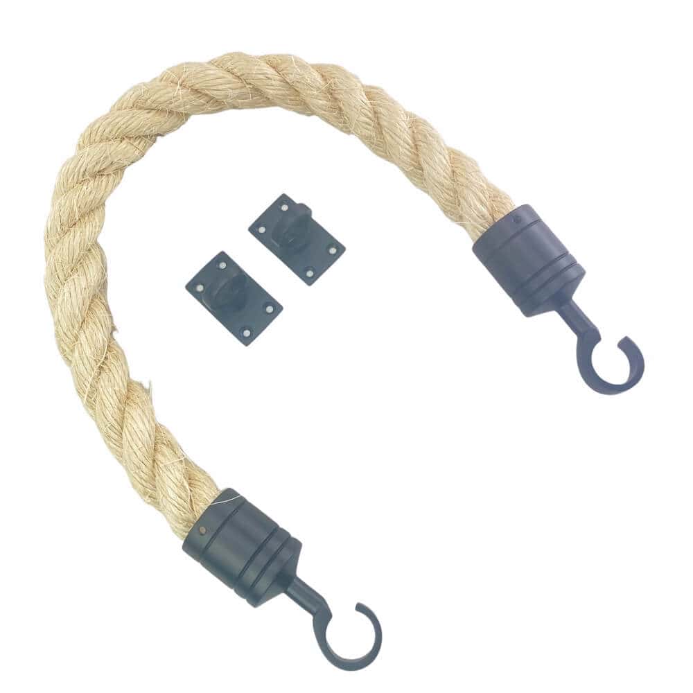 Barrier Ropes With Hook And Eye Plates - RopeServices UK