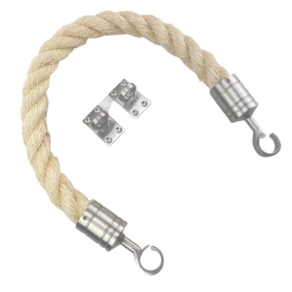 Natural Sisal Decking Rope Balustrade With Hook & Eye Plates
