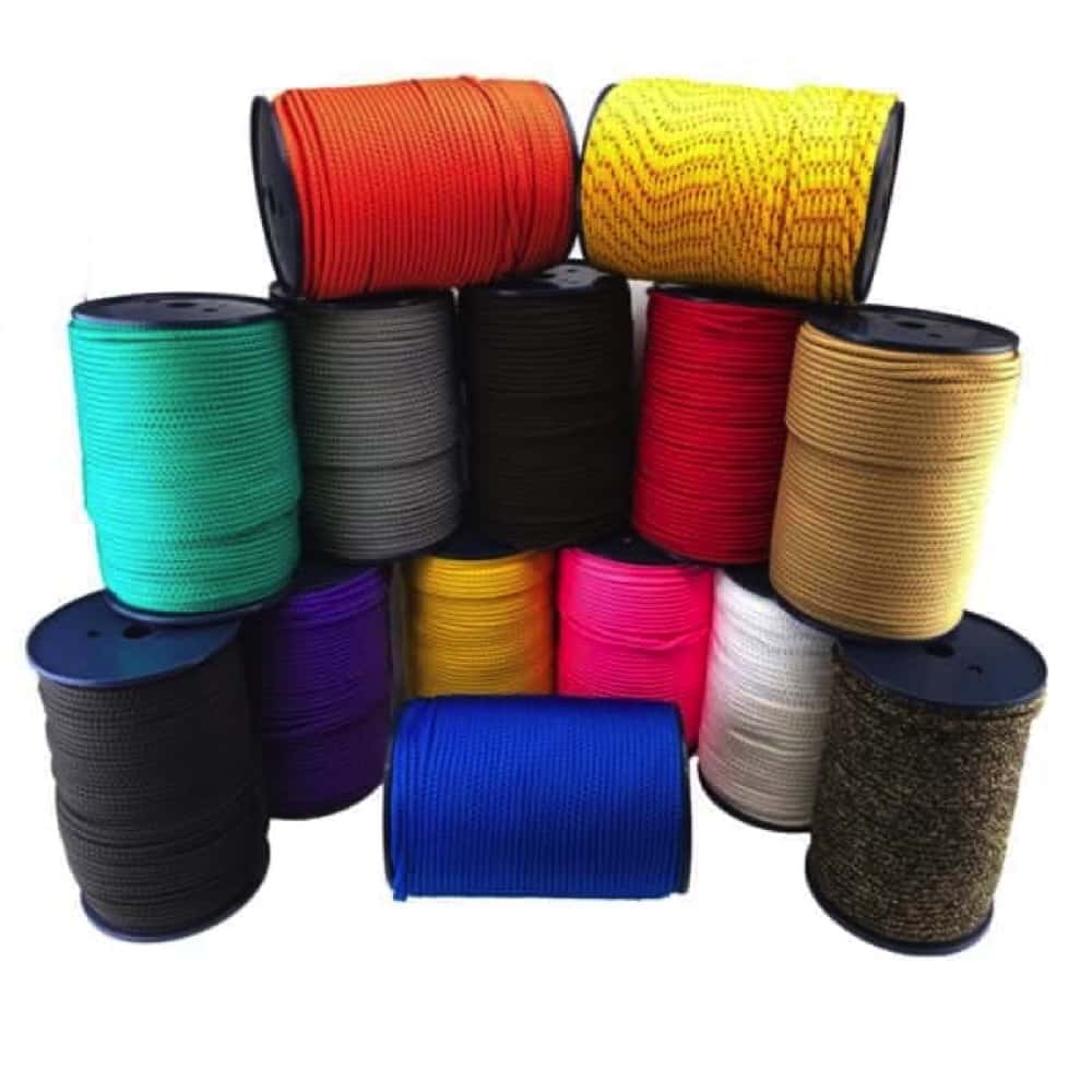 Orange Braided Polypropylene Tie Down Rope