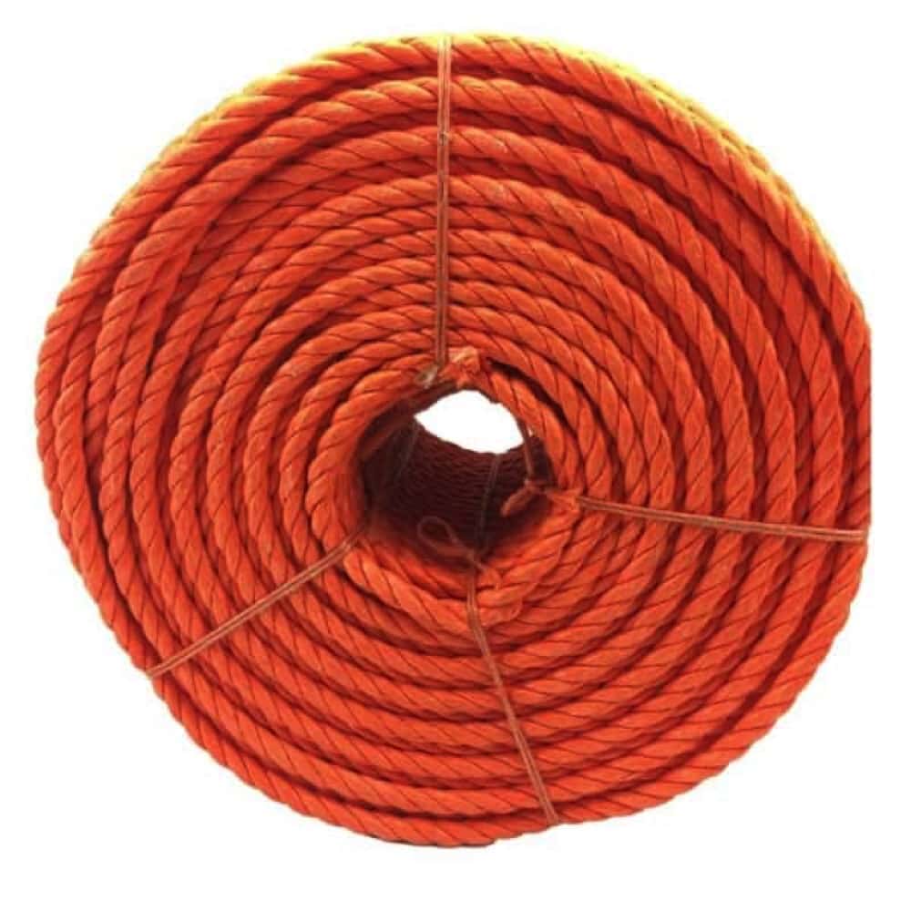 Orange Polypropylene Tie Down Rope