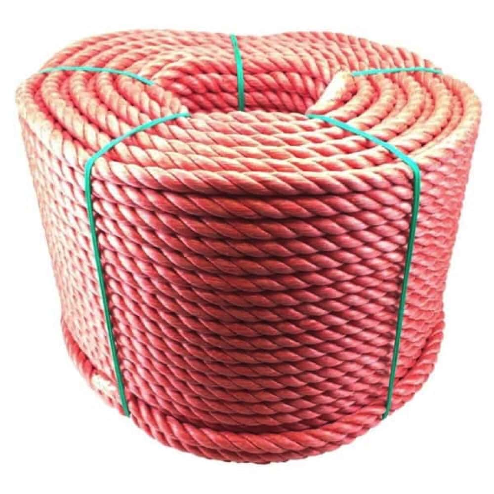Red Polypropylene Tie Down Rope