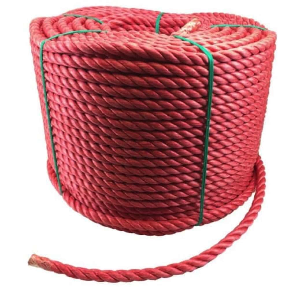 Red Polypropylene Tie Down Rope