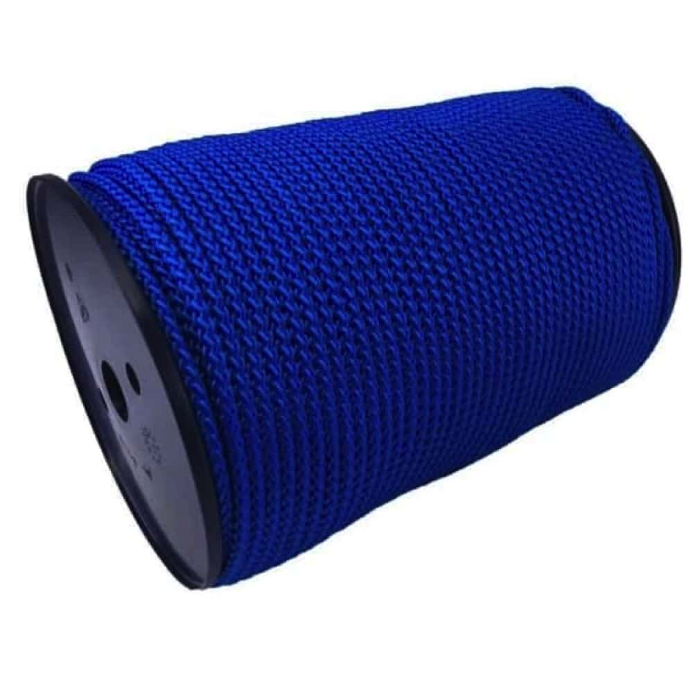 Royal Blue Braided Polypropylene Tie Down Rope