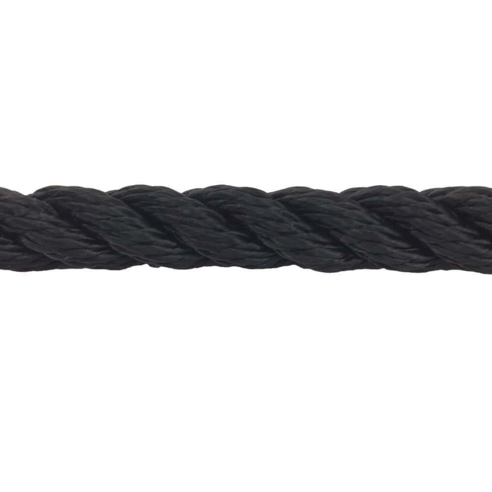 Synthetic Black Decking Rope - Rope Sample