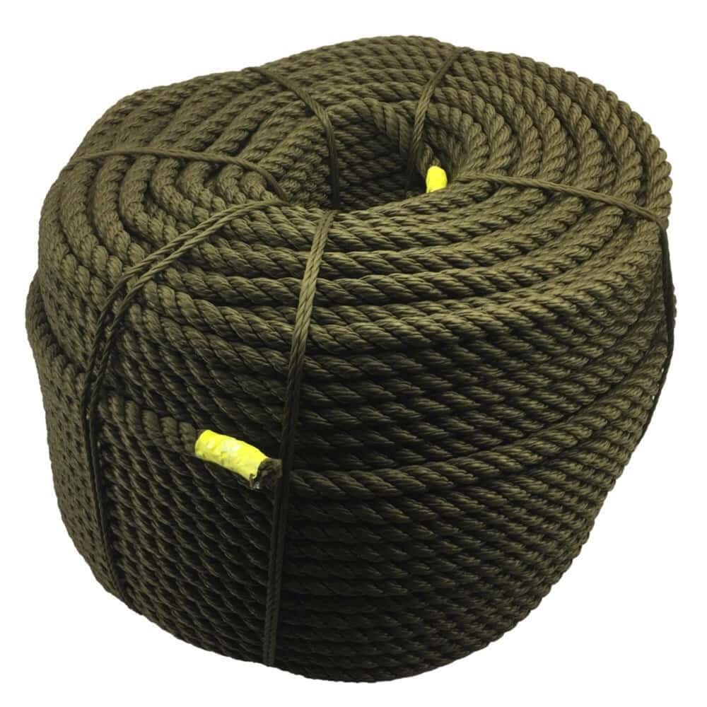 Synthetic Olive Decking Rope - Rope Sample