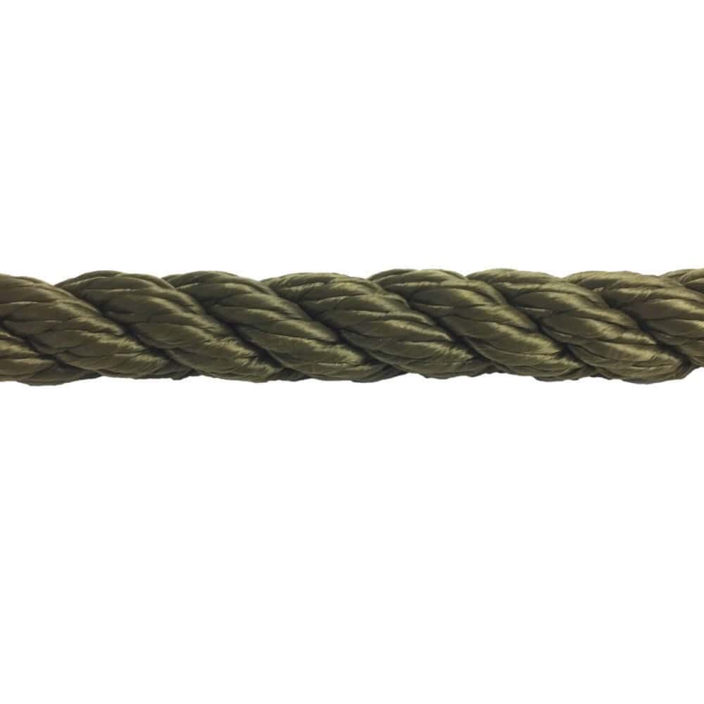 Synthetic Olive Decking Rope - Rope Sample