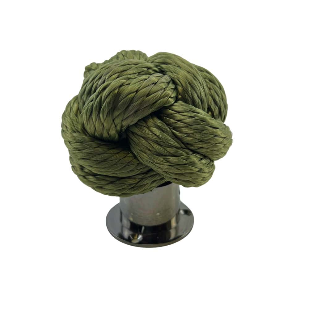 Synthetic Olive Man Rope Knot Fence Topper With Cup End
