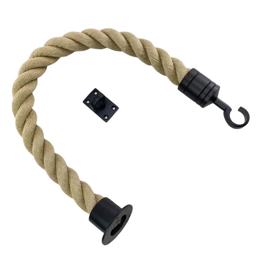 Synthetic Polyhemp Decking Rope Balustrade With Cup, Hook & Eye Plate