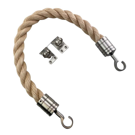 Synthetic Sisal Decking Rope Balustrade With Hook & Eye Plates