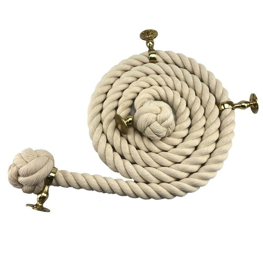 Synthetic White Cotton Outdoor Handrail Rope