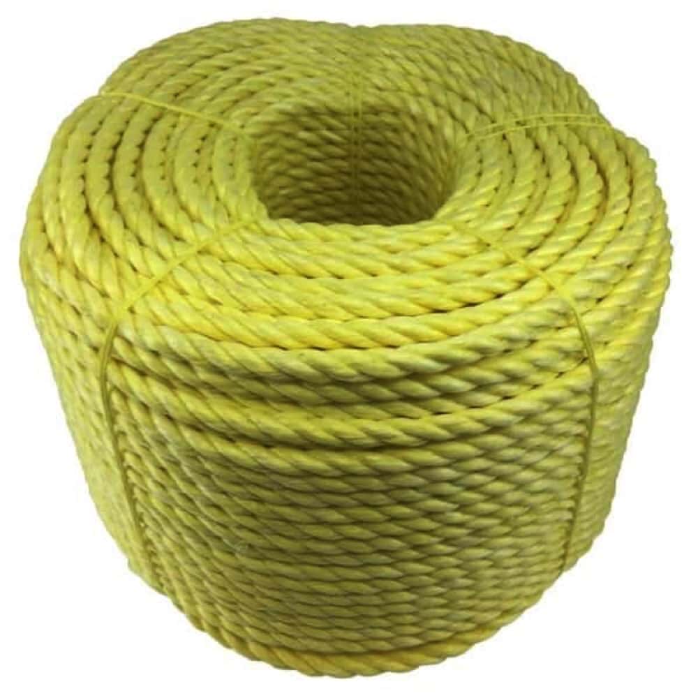 Yellow Polypropylene Tie Down Rope
