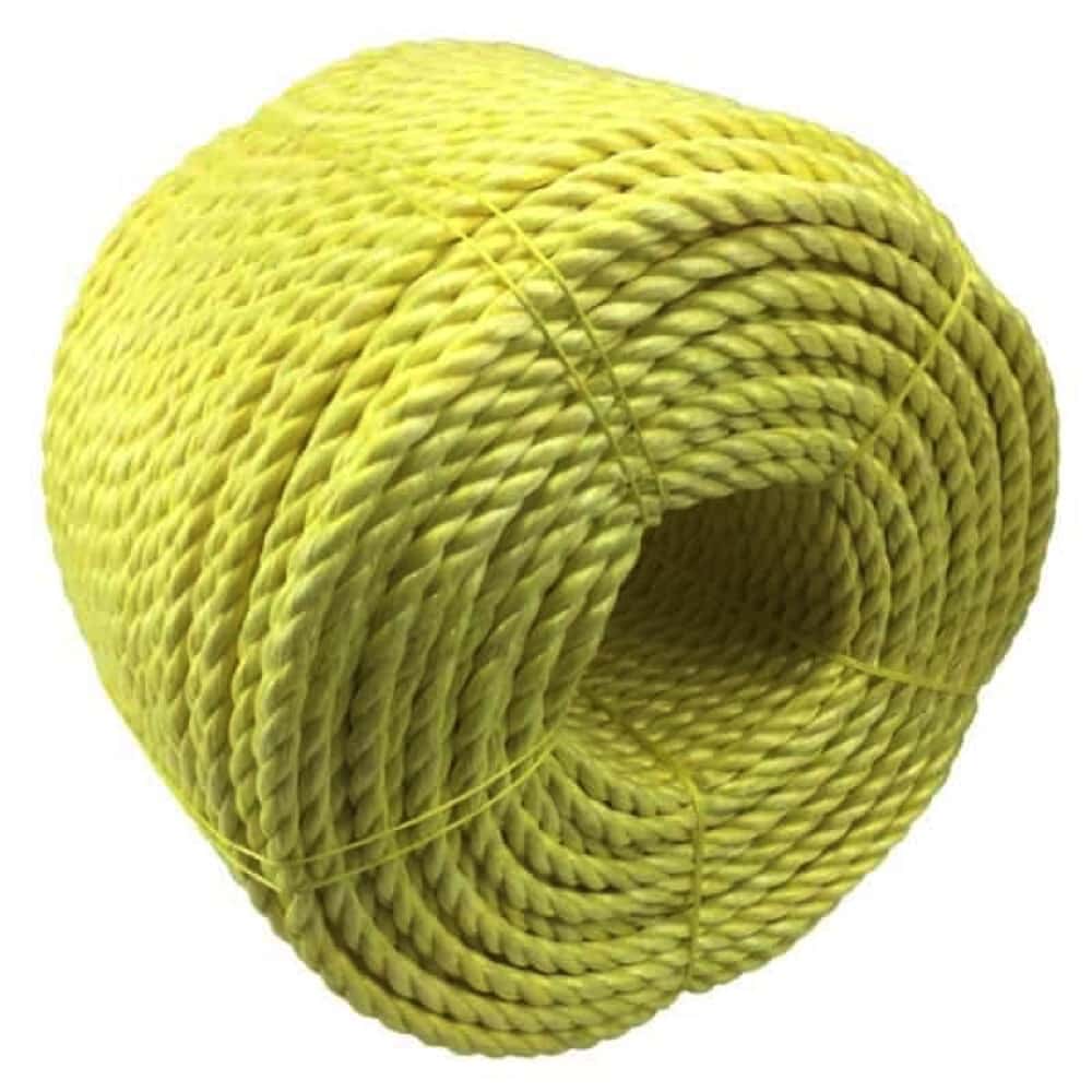 Yellow Polypropylene Tie Down Rope