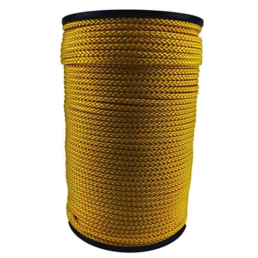 Yellow Braided Polypropylene Tie Down Rope – Decking Rope Fittings