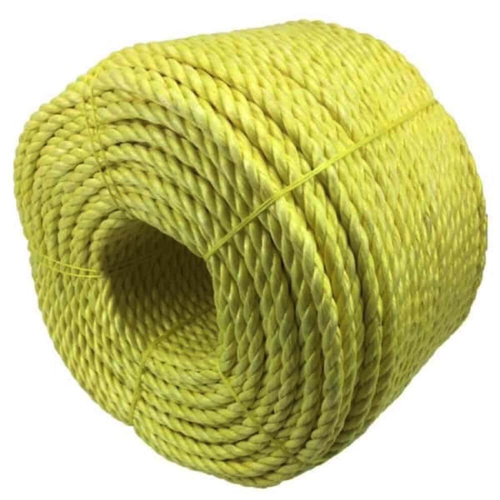 Yellow Polypropylene Tie Down Rope