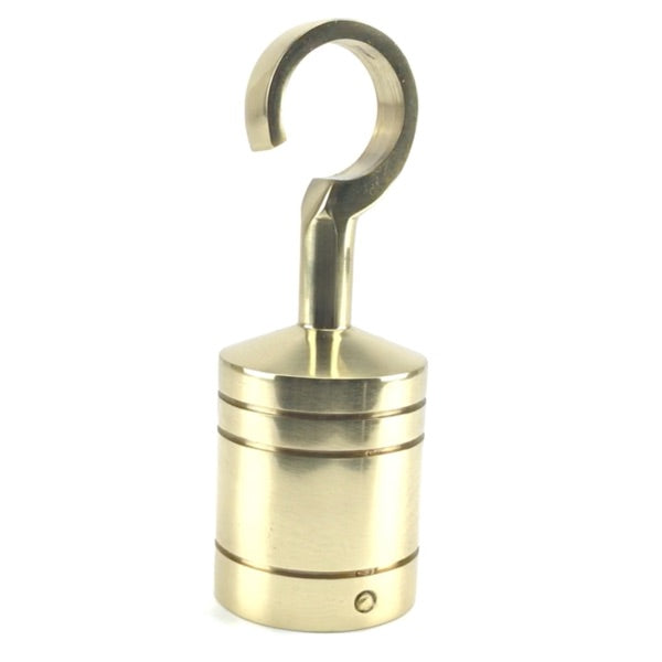 Polsihed Brass Hook Decking Rope Fitting