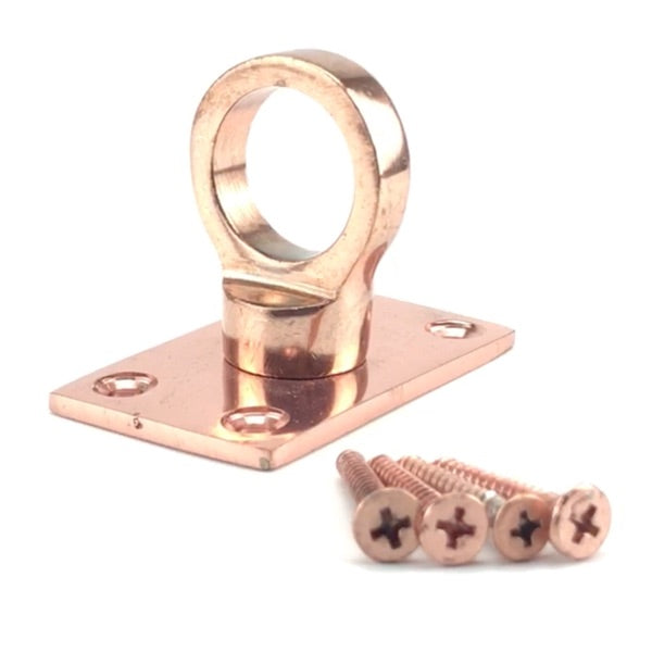 Copper Bronze Eye Plate Decking Rope Fittings