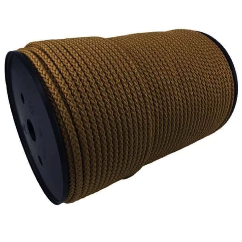 Shellac Fitting Rope Beige Braided Polypropylene Tie Down Rope – Decking Rope Fittings