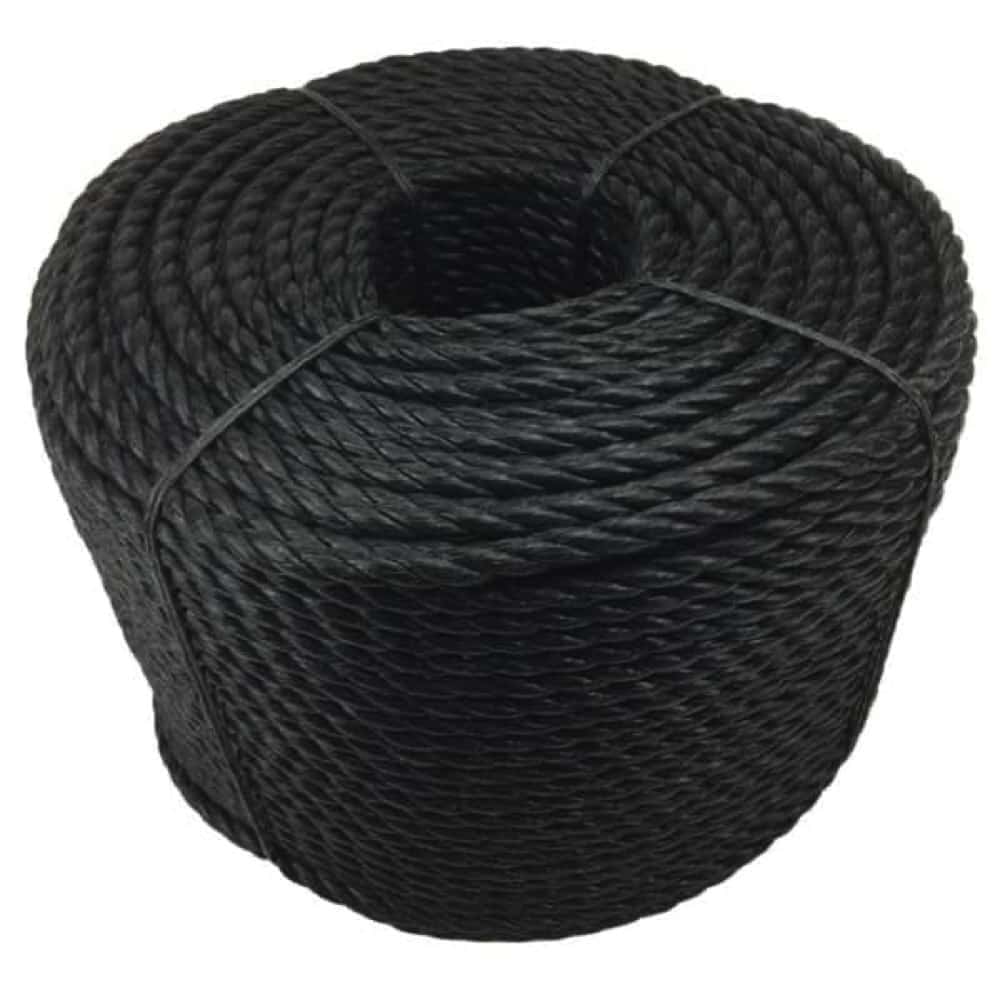 Propelled Down Rope Black Polypropylene Tie Down Rope – Decking Rope Fittings