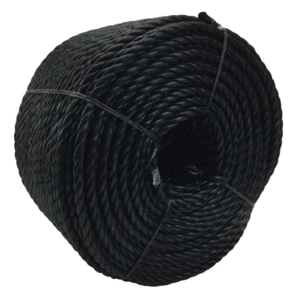Black Polypropylene Tie Down Rope