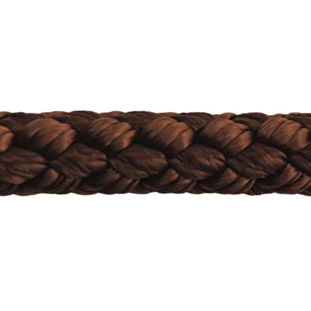 Brown Braided Polypropylene Tie Down Rope
