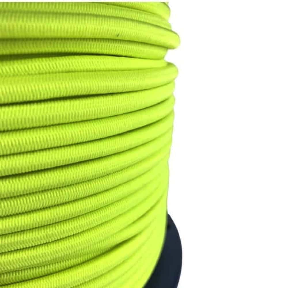 Fluorescent Yellow Elastic Shock Cord Tie Down Rope