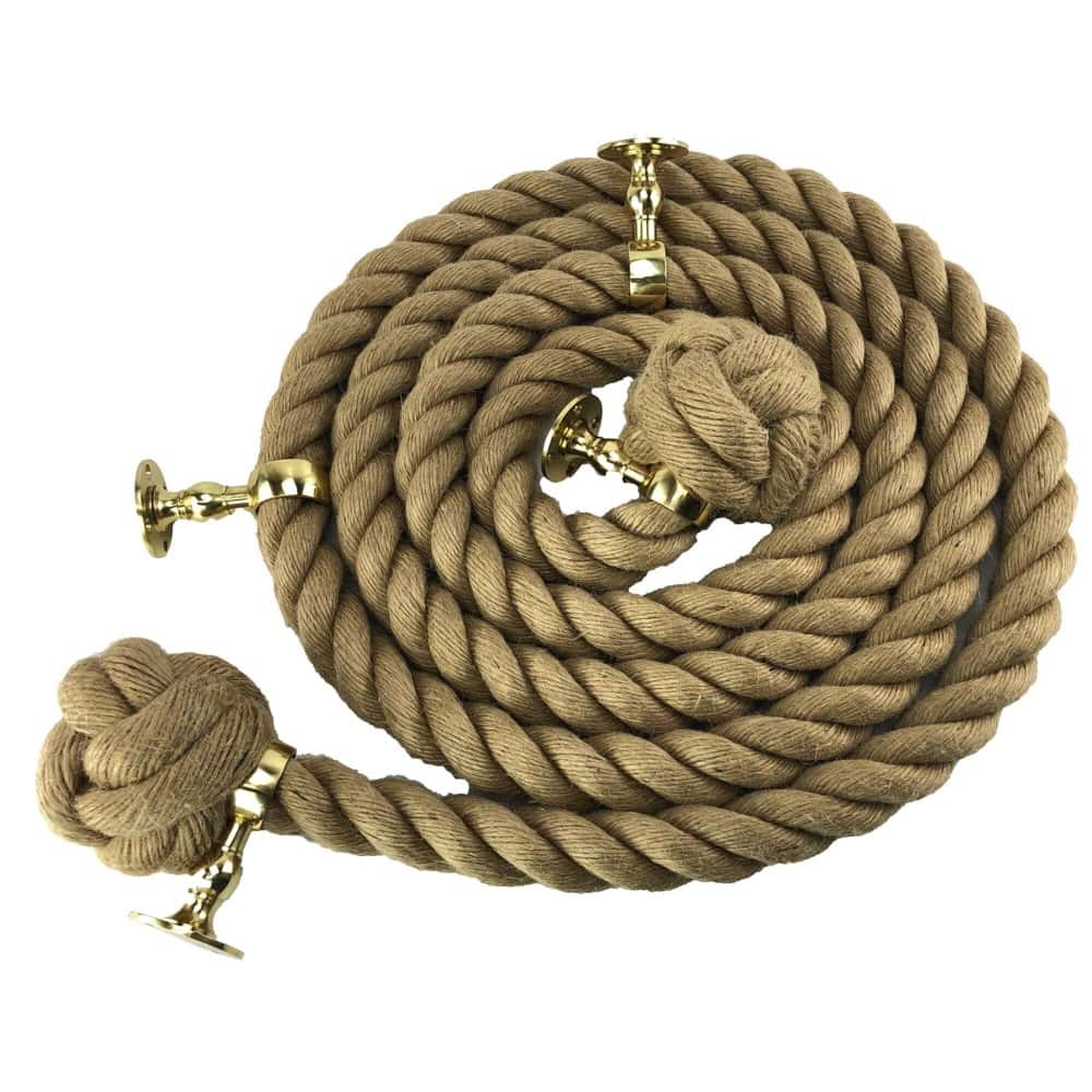 Natural Jute Outdoor Handrail Rope | Handmade | Fast Delivery – Decking ...