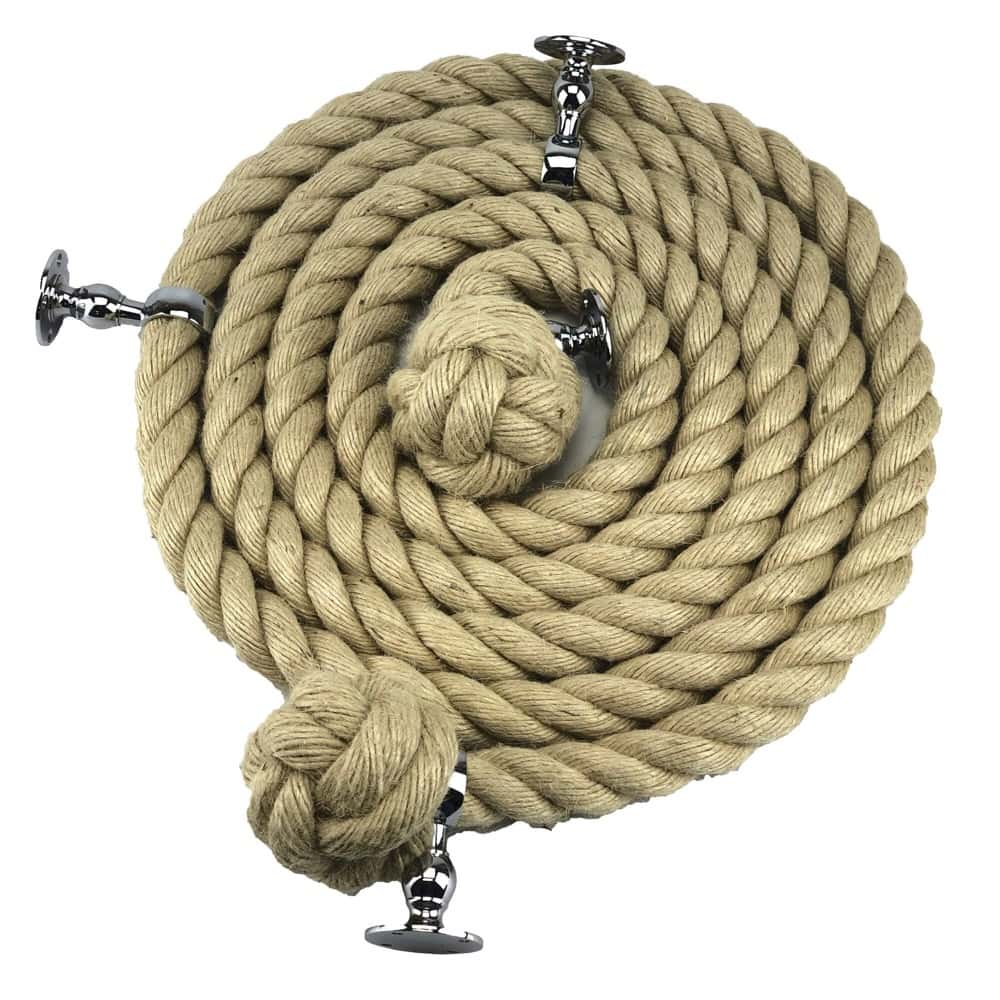 Natural Jute Outdoor Handrail Rope | Handmade | Fast Delivery – Decking ...
