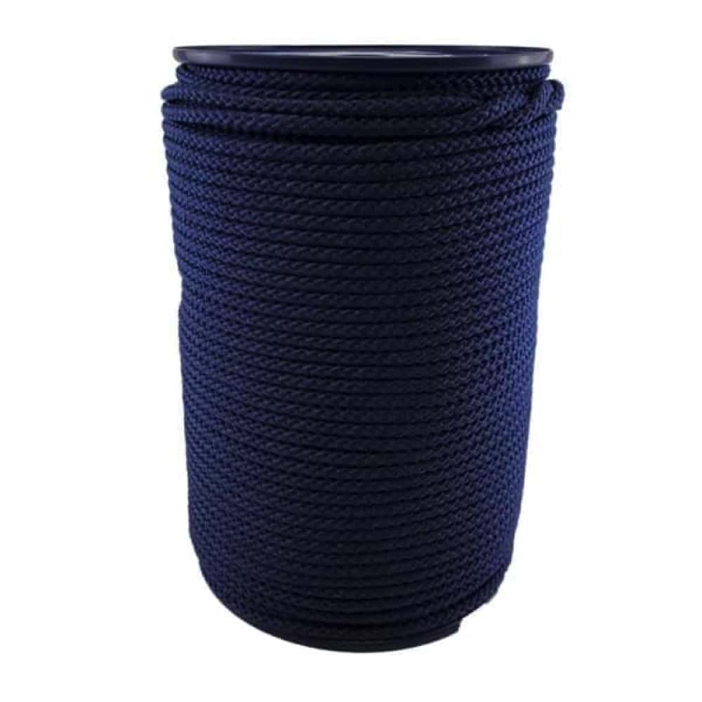 Navy Blue Braided Polypropylene Tie Down Rope