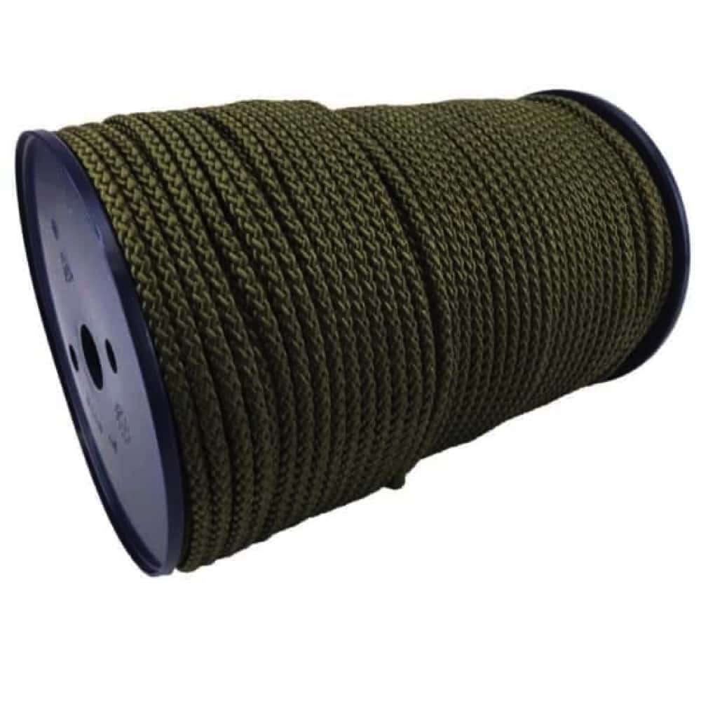 Shellac Fitting Rope Olive Braided Polypropylene Tie Down Rope – Decking Rope Fittings