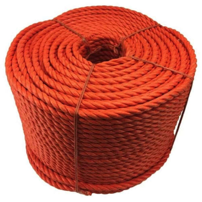 Orange Polypropylene Tie Down Rope