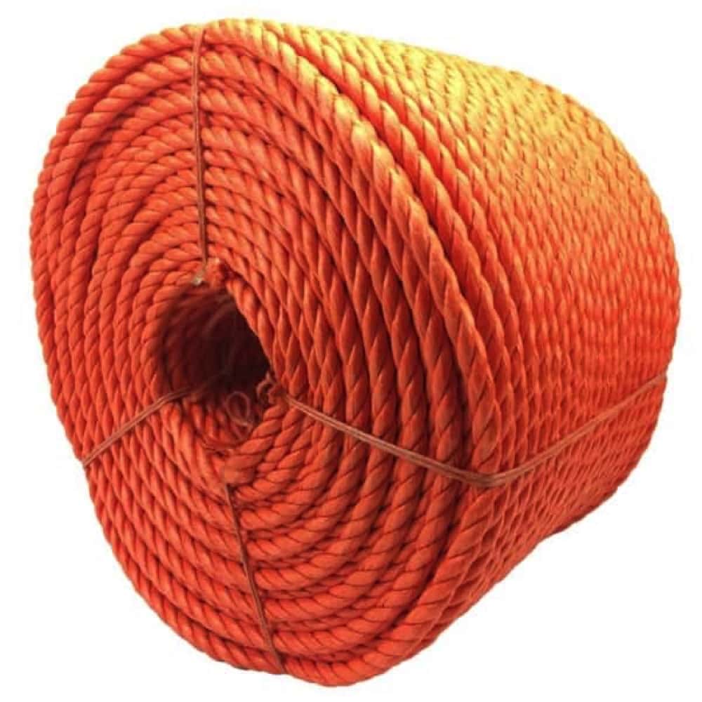 Orange Polypropylene Tie Down Rope