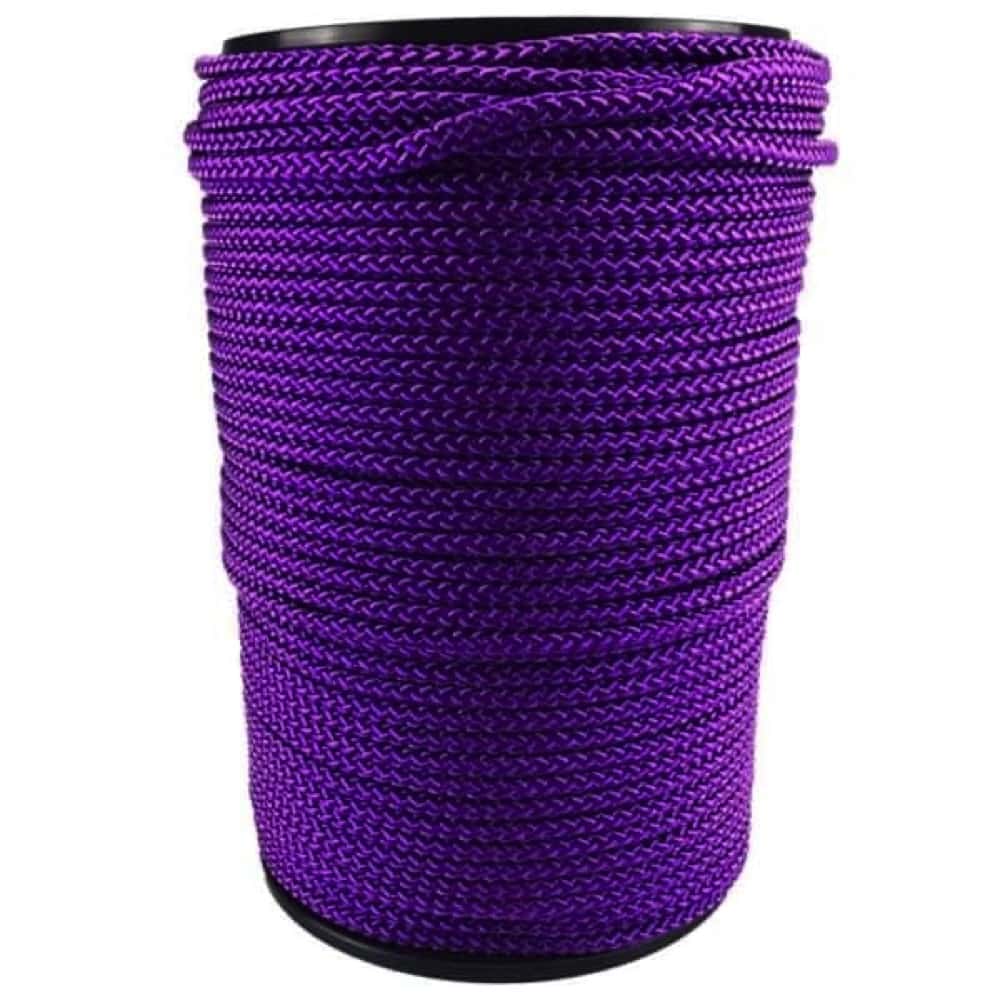 Purple Braided Polypropylene Tie Down Rope
