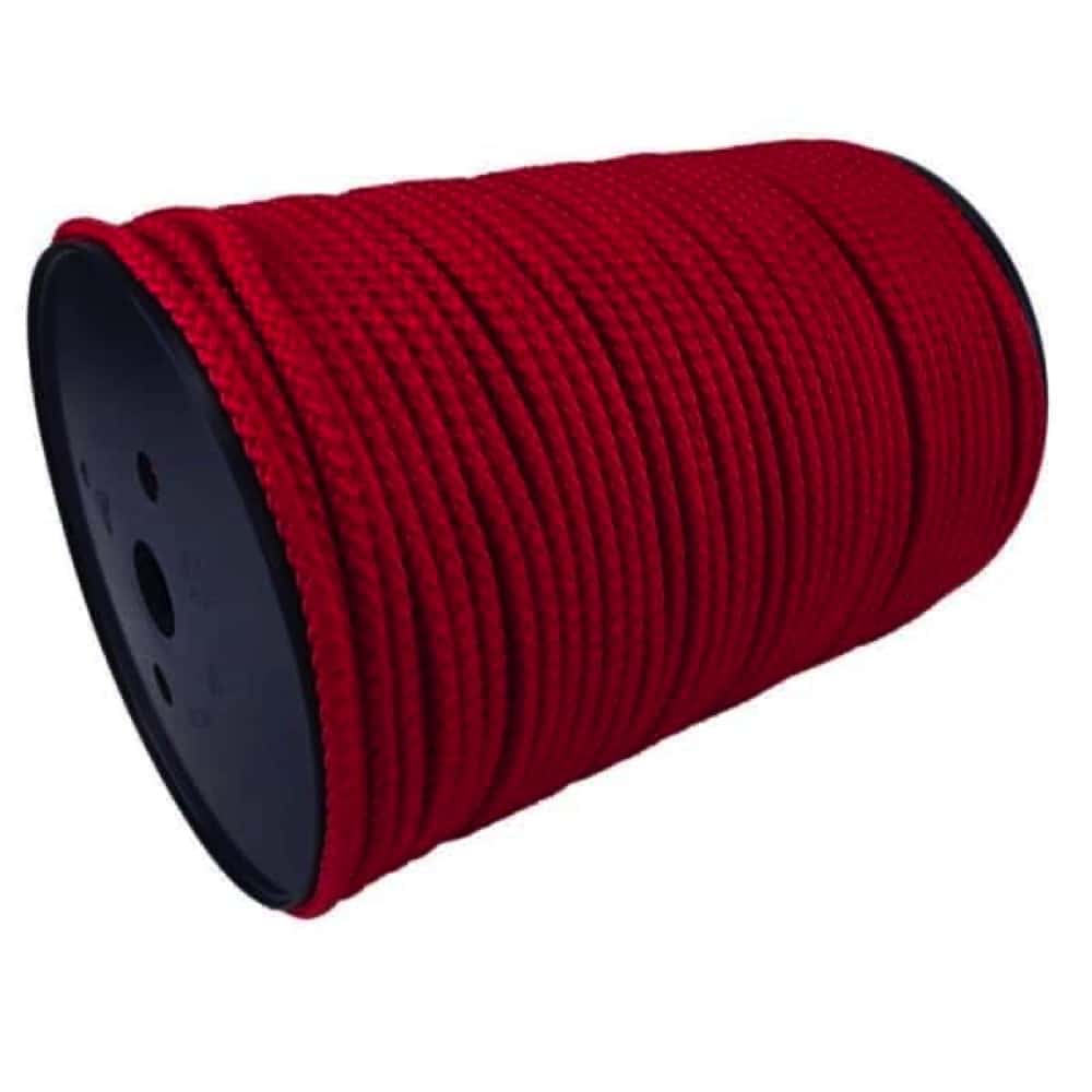Red Braided Polypropylene Tie Down Rope – Decking Rope Fittings