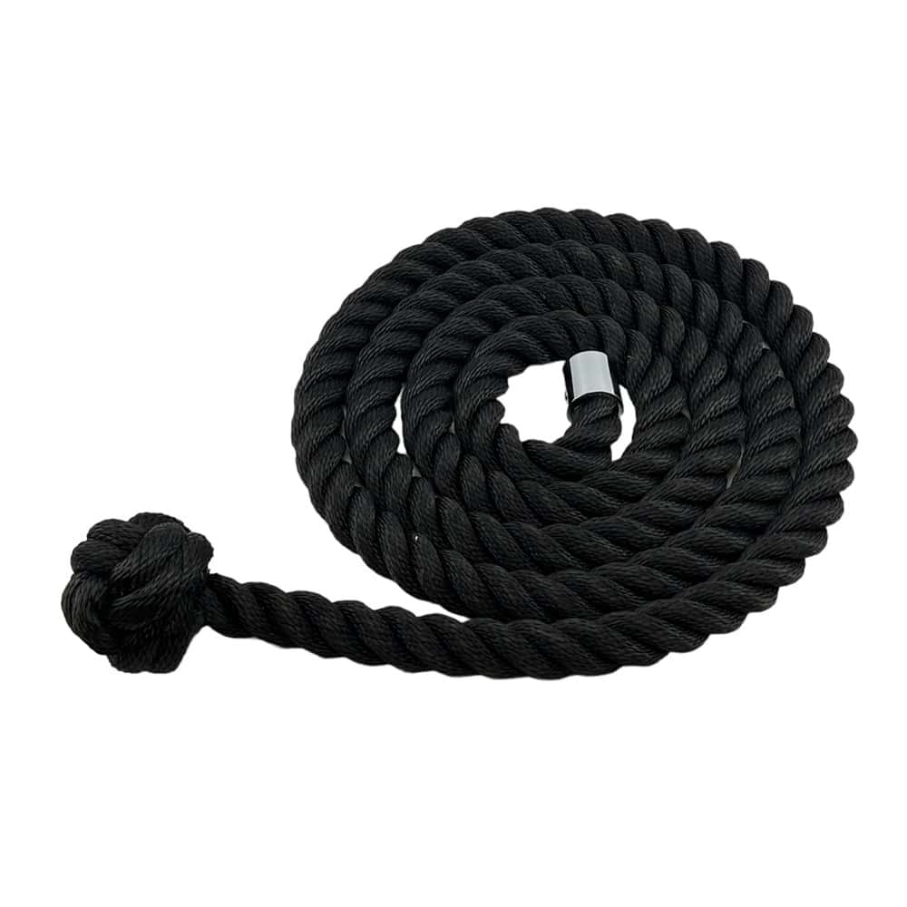 Synthetic Black Decking Rope With Man Rope Knot & End Cap