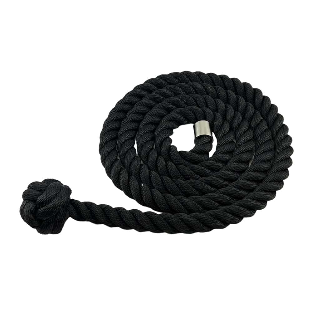 Synthetic Black Decking Rope With Man Rope Knot & End Cap