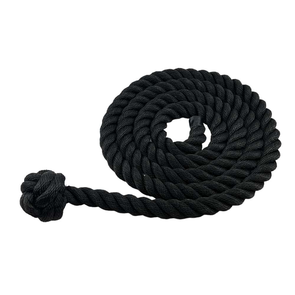Synthetic Black Decking Rope With Man Rope Knot & Cup End – Decking Rope  Fittings