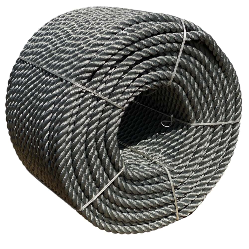 Synthetic Grey Decking Rope - Rope Sample